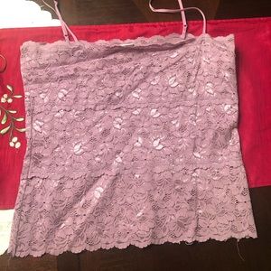 Studio Y spaghetti strap purple tank. Size XL.